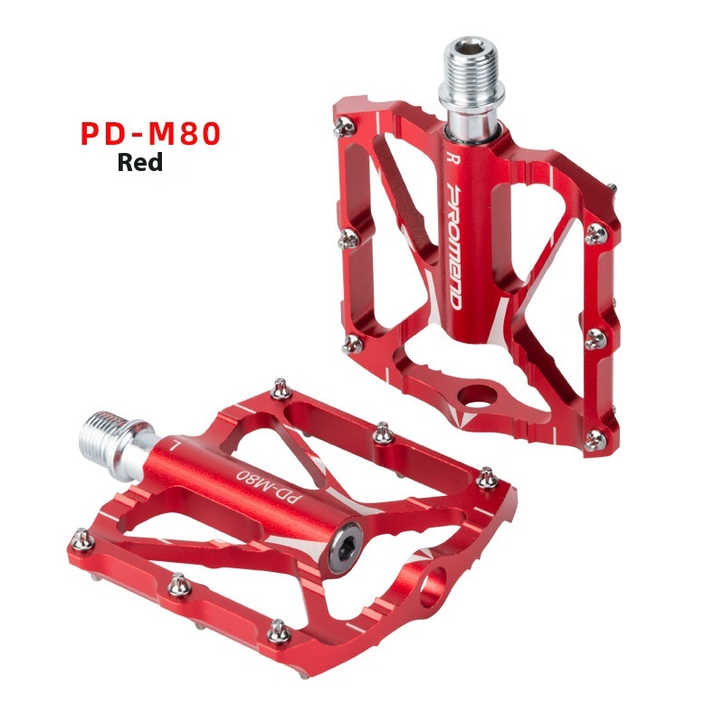 PROMENDBicycle Pedal Mountain Bike Aluminum Alloy Pedal CNCNon-slip Three-perlin Super Run Cycling Pedal
