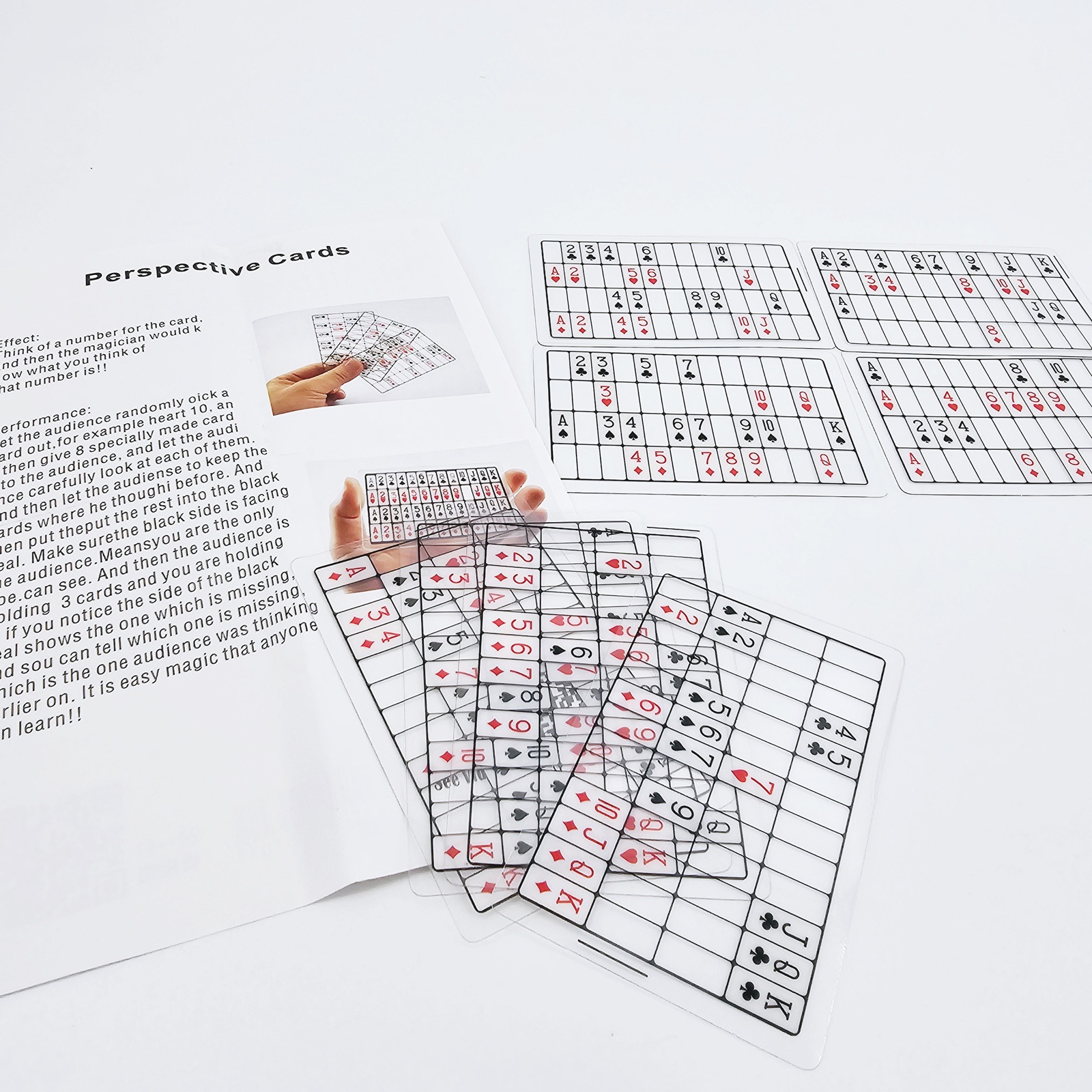 G0570 Thinking Perspective Card Kingmagic Magic Props Magic Toys