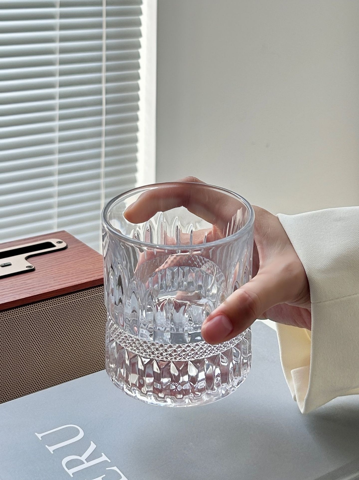 Bolimei European Style Wine Glass Glass Wine Glass Household Glass High Value Transparent Water Glass