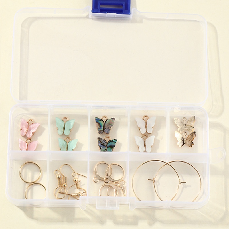DIYJewelry Accessories Butterfly Acrylic Alloy Small Pendant Small Fresh Butterfly Accessories Earrings