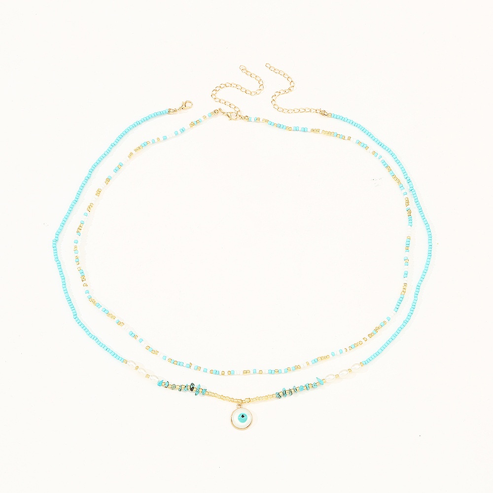 DZ0389lanse European And American Jewelry Women's Bohemian Ethnic Style Personality Rice Bead Waist Chain Body Chain