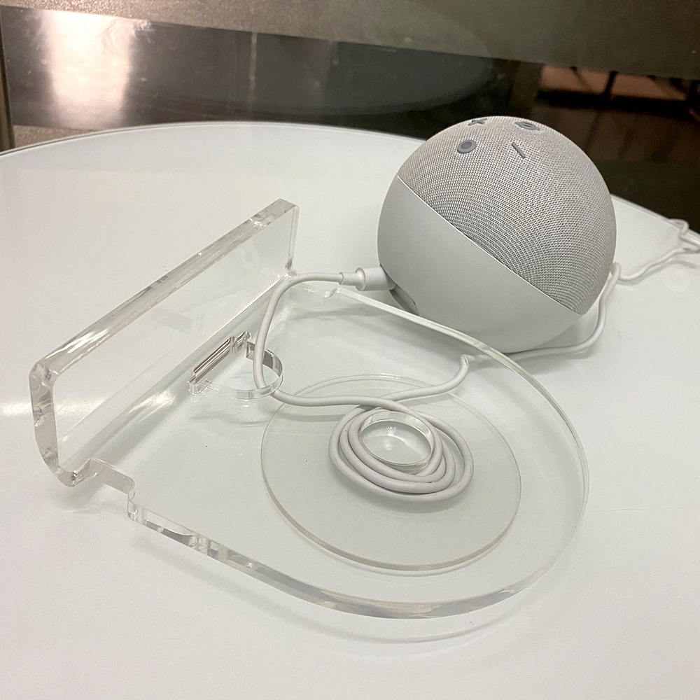 Echo Dot4 Generation Speaker Upgraded Wall Bracket Smart Home Accessories Multi-Purpose Tray