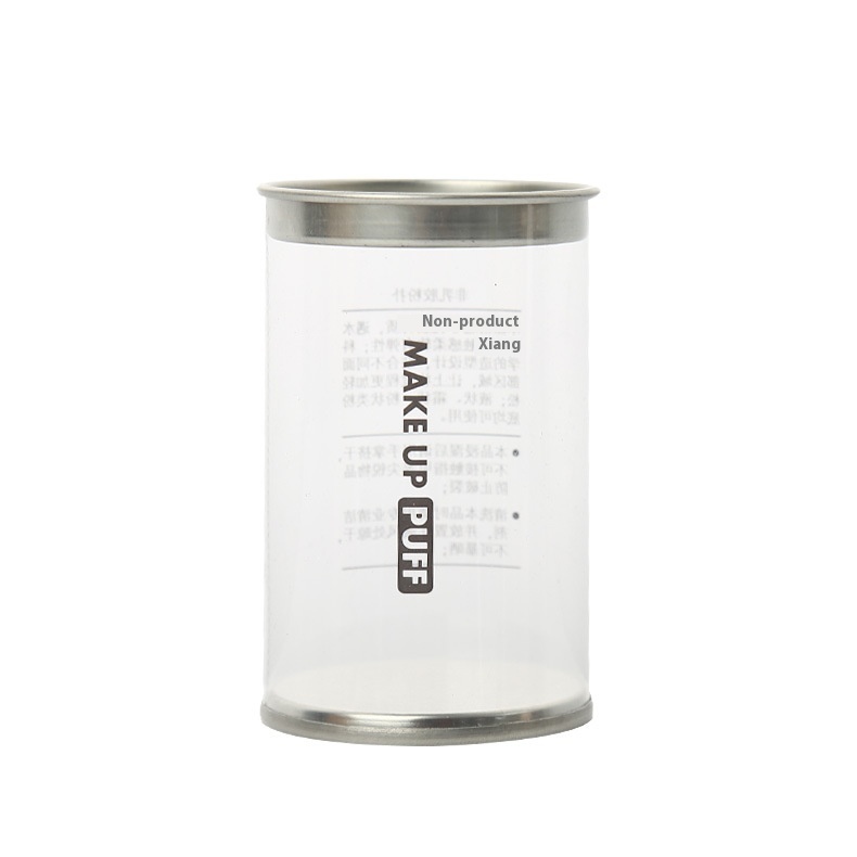 Beauty Egg Gourd Powder Puff Packaging Box PVCPlastic Round Box Beauty Egg Makeup Egg Box