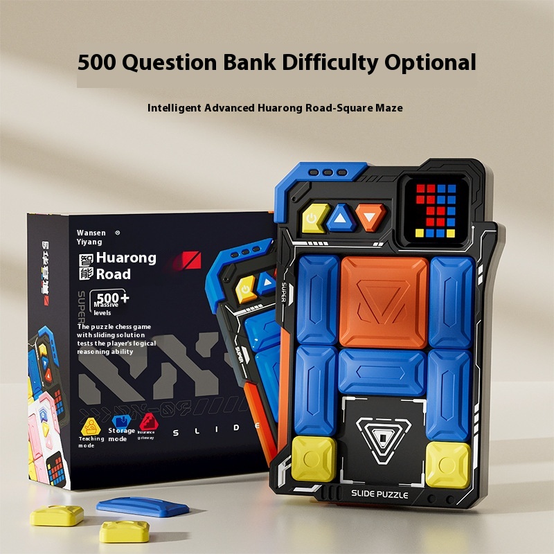 Super Huarong Road Electronic Sliding Puzzle:Digital Logic Thinking Toy For Kids,Educational Brain Game For Boys
