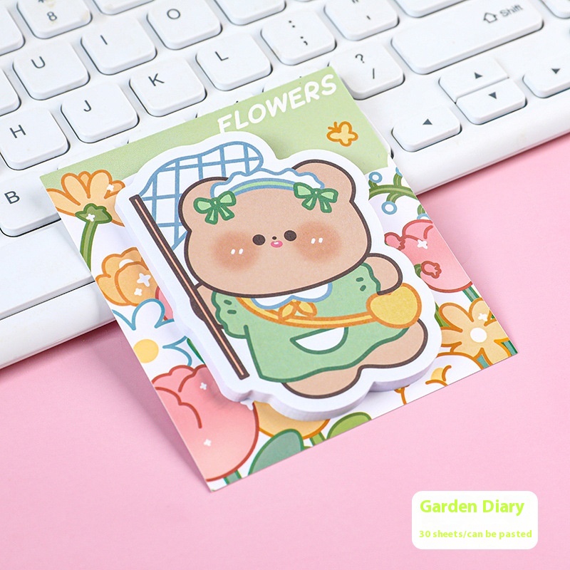 YUMISauce Cute Alien Sticky Note Student Cartoon Message Note Pad Girly Heart NTimes Sticky Note