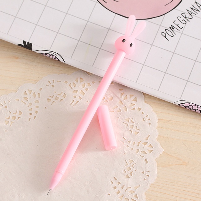 Japanese And Korean Style Cartoon Gel Pen Cute Cute Rabbit Jelly Shape Water Pen Student Stationery Signature Pen