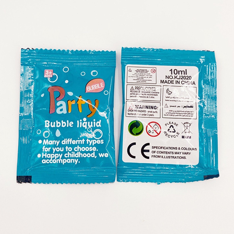 10ml Bubble Water Replenisher Children's Colorful Bubble Concentrate Outdoor Blowing Bubble Bag Bubble Liquid