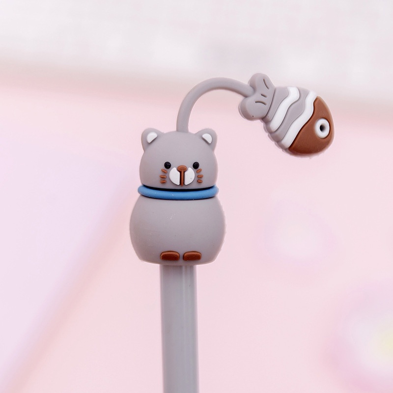 Korean Creative Cartoon Cute Pet Paradise Neutral Pen Small Fresh Cute Student Exam Water Pen Writing Signature Pen