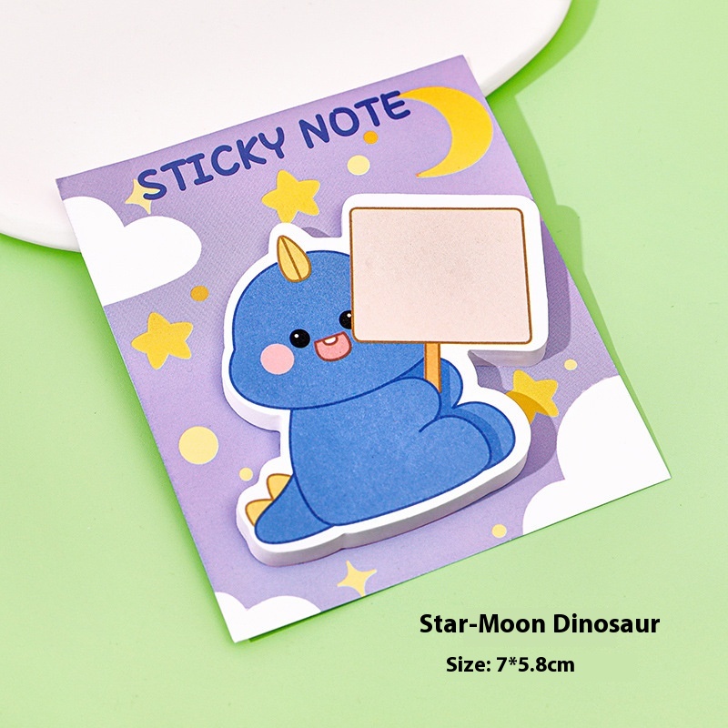 Cartoon Dinosaur Alien Sticky Note Xiaohongshu Same Handbook Sticky Note Paper Students Can Paste Messages NTimes