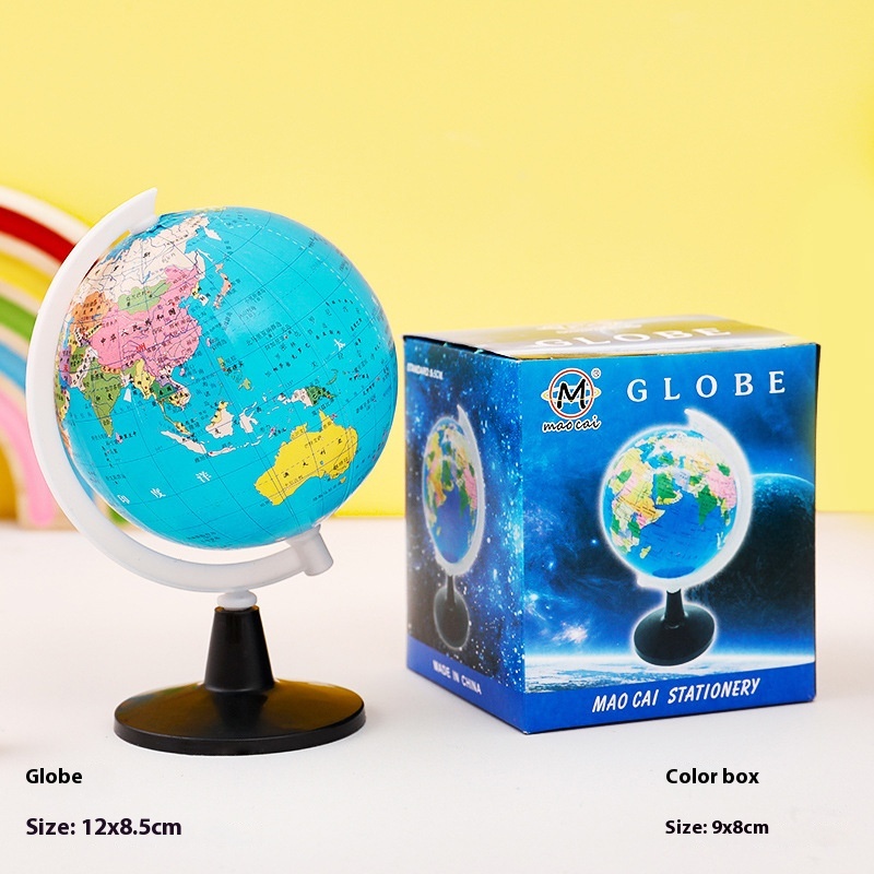 Small Globe Children's Educational Early Education Desktop Ornaments Gifts Primary School Students Geography Teaching Small Globe