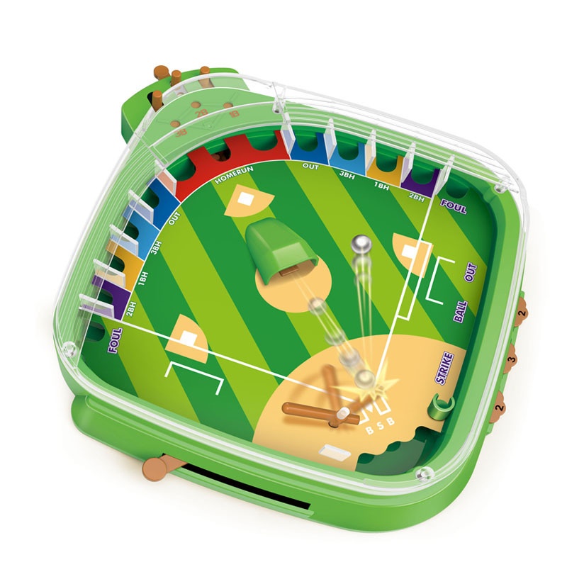 Children's Educational Toy:Large Baseball Pinball Machine,Fun Tabletop Game With Bouncing And Batting Features