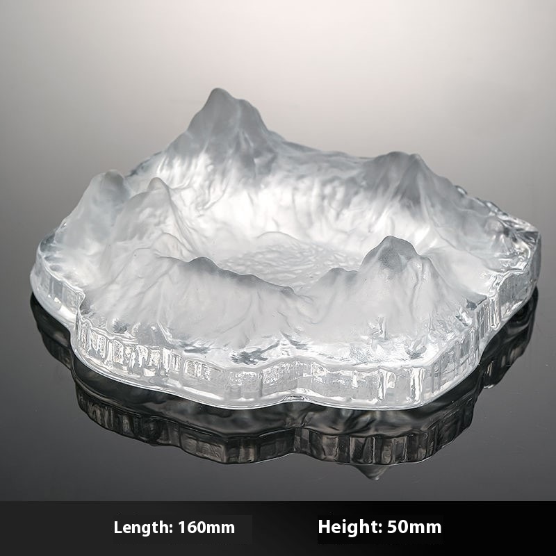 Light Luxury Creative Crystal Glass Cigar Jary Ornaments Home Bar Gift Fuji Iceberg Ashtray