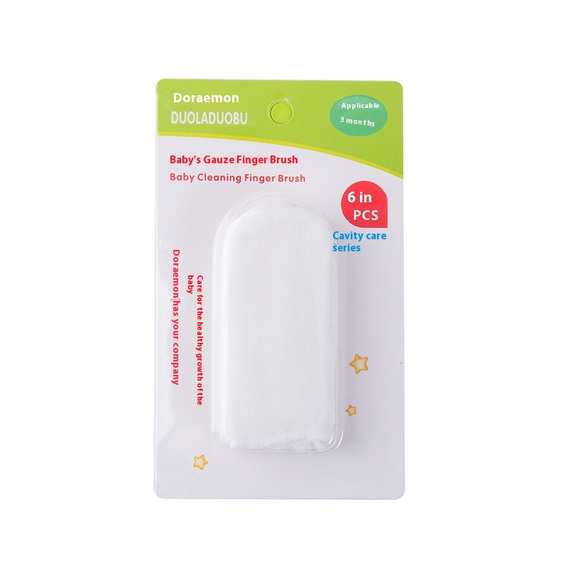 Baby Toothbrush To Remove Milk Sta,Clean Cotton Baby Tongue Coating Finger Brushborn Oral Cleaning Gauze Finger Brush