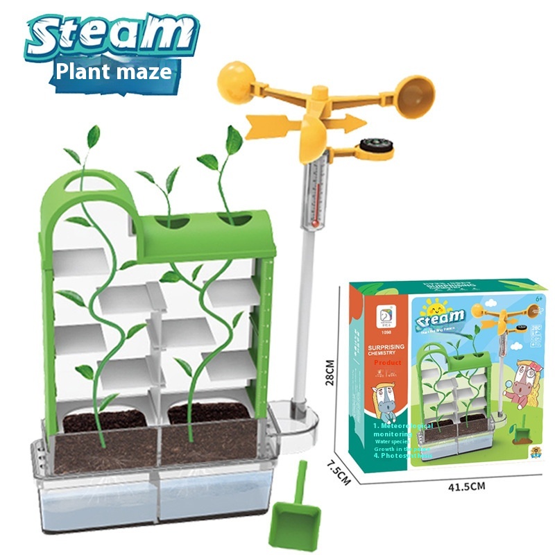 Xueyouma Plant Maze Planting Experiment Scientific Weather Monitoring Hydroponic Growth Process Record Children's Toy Gift
