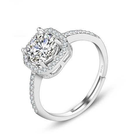 Full Diamond Ferris Wheel Ring,Diamond-set Engagement Fashion Elegant Ring