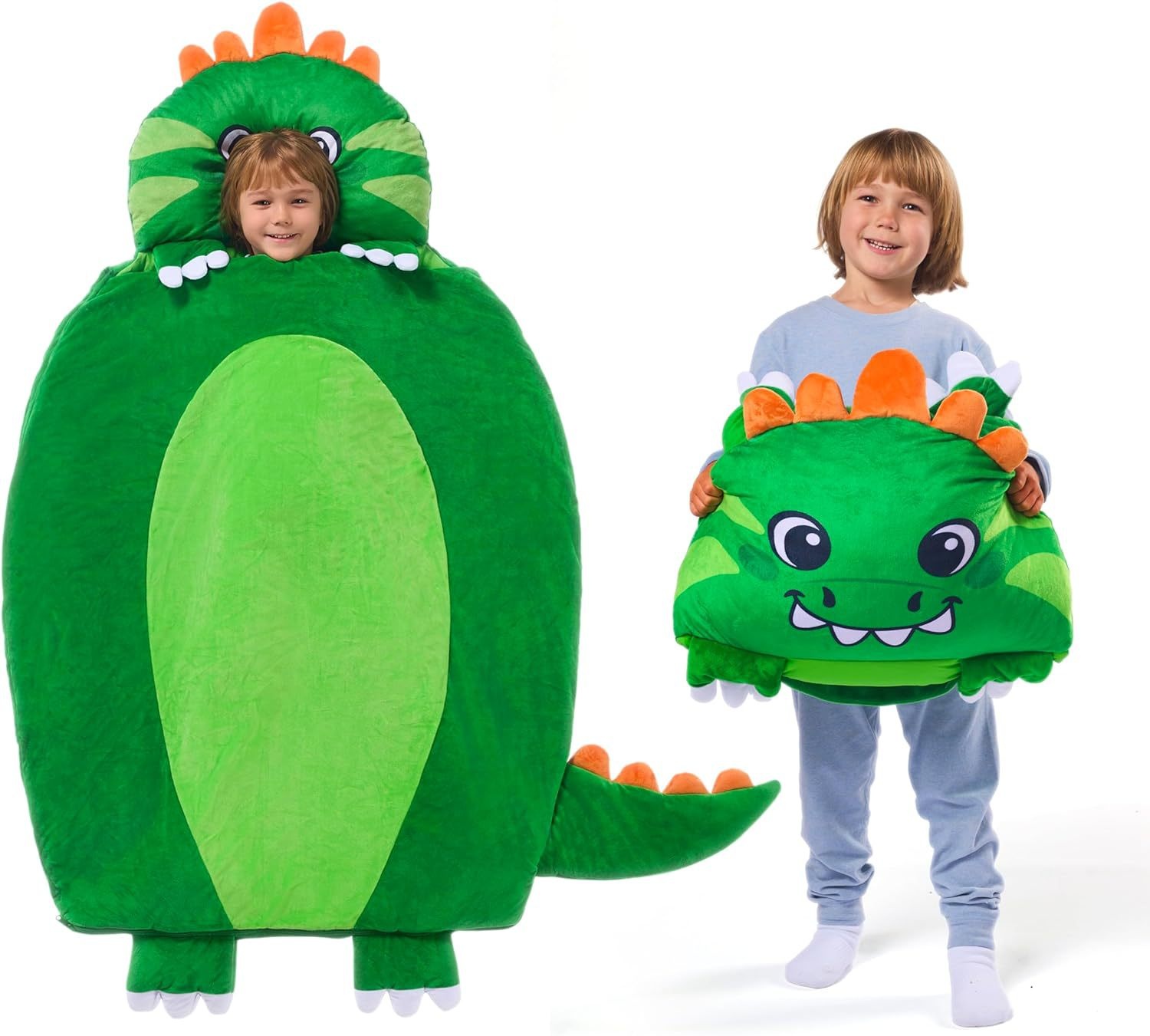 Kindergarten Printed Thickened Cartoon Warm Kick-proof Detachable Blanket Pillow Children's Nap Mat Dinosaur Cartoon