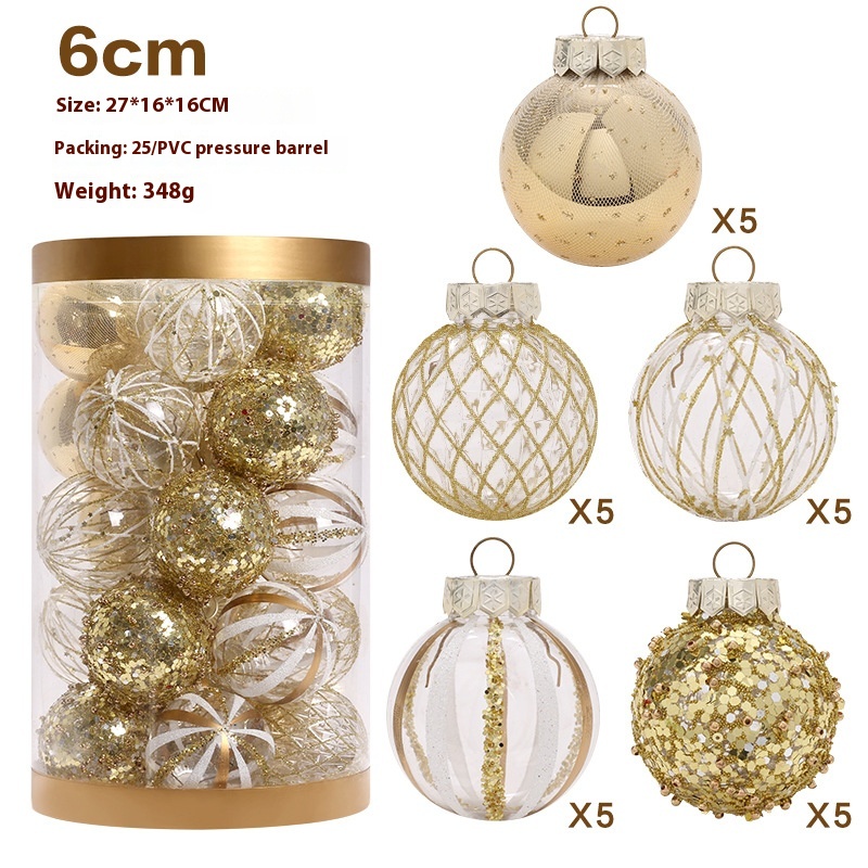 Product Christmas Decorations Platinum Boutique PETPainted Christmas Ball Set Christmas Tree Decoration Ball