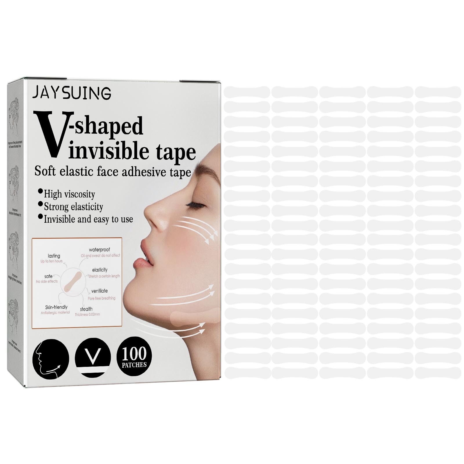 V-shaped Lifting Invisible Patch Face Lifting Patch Fades Fine Lines Lifting And Tightening Chin Muscle Shaping Patch Contraction Patch
