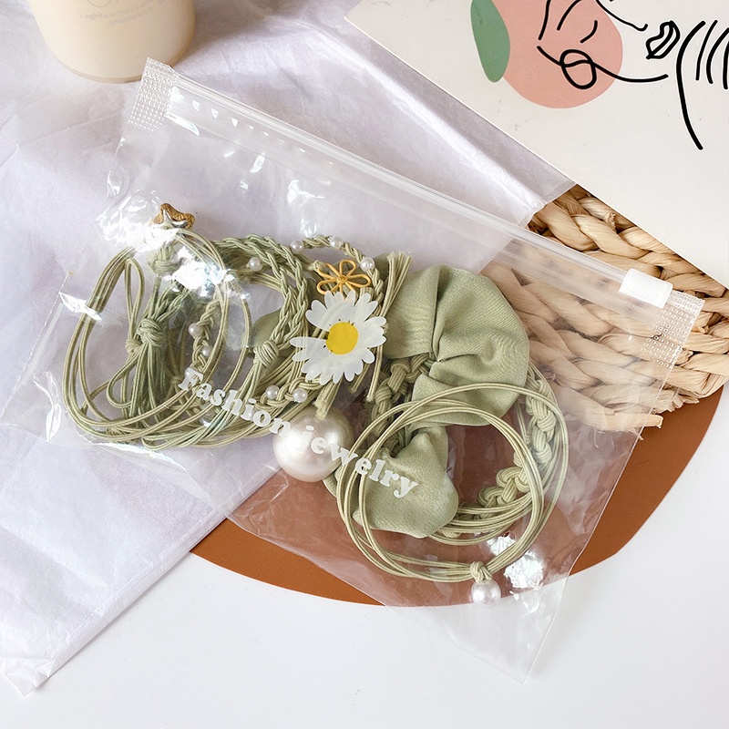 Internet Celebrity Bag Hair Rope Simple Hair Elastic Band Female Korean Hair Ring Small Leather Head Rope Style