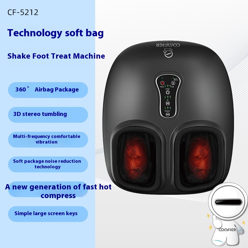 Foot Massage Machine Fully Automatic Leg And Foot Integrated Beauty Leg Massager Fully Wrapped Air Bag Kneading Heating Foot Massager