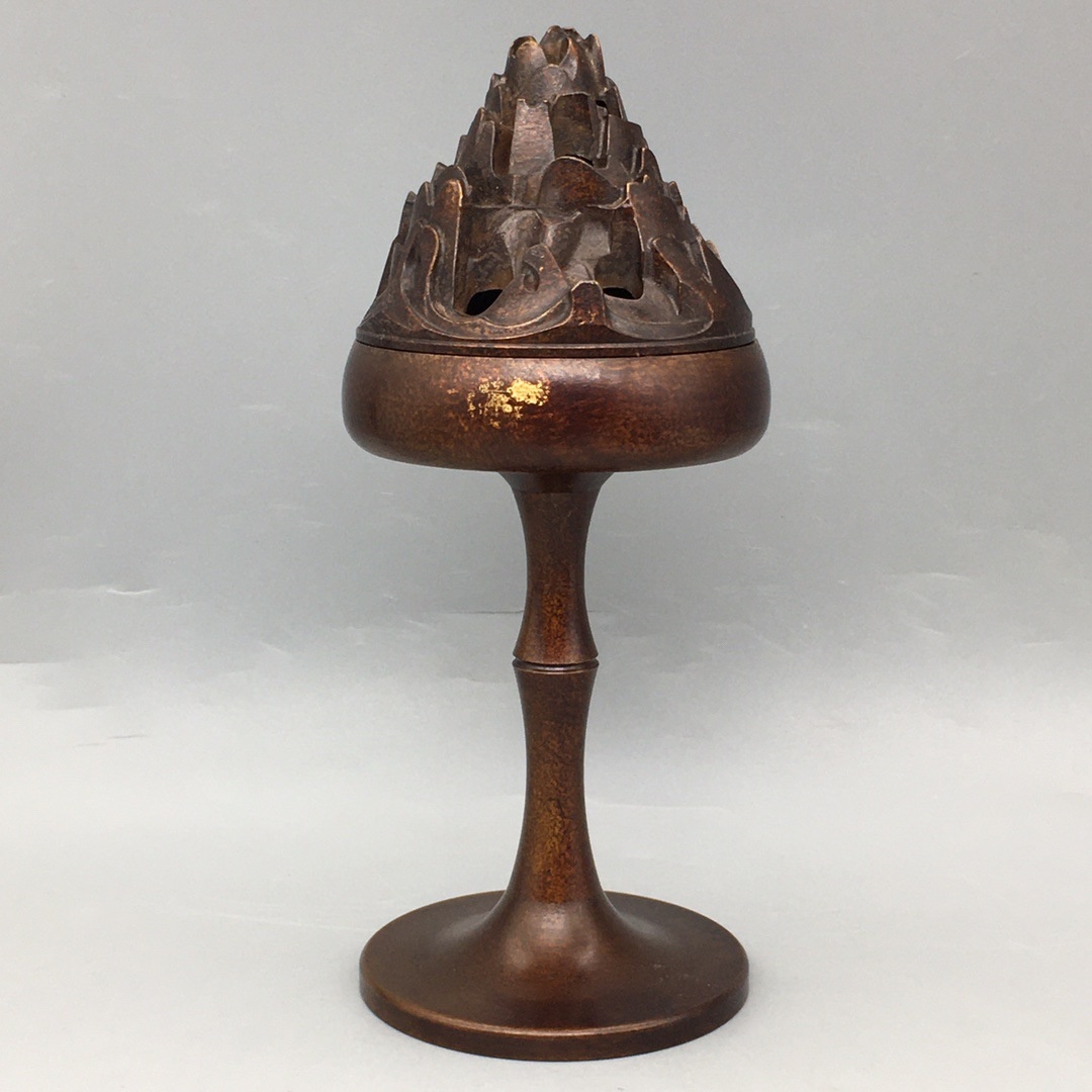 Pure Copper Incense Burner Antique Pure Copper Boshan Furnace Home Indoor Incense Aromatherapy Furnace Zen Incense Sandalwood Agarwood Zen Ornaments