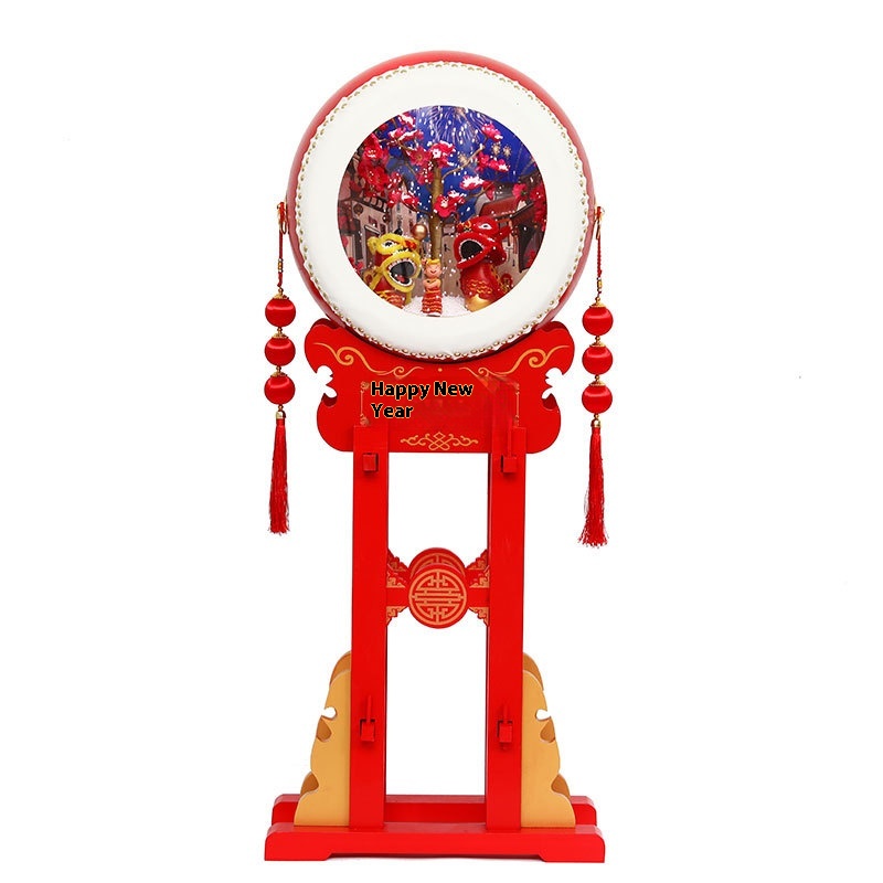 Snow Extra Large Gongs And Drums Ornaments Creative Year Decorations Hotel Shopping Mall Year Scene Atmosphere Props