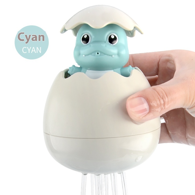Cute Push Water Spray Dinosaur Egg Summer Baby Bathroom Water Play Bath Shower Baby Toys