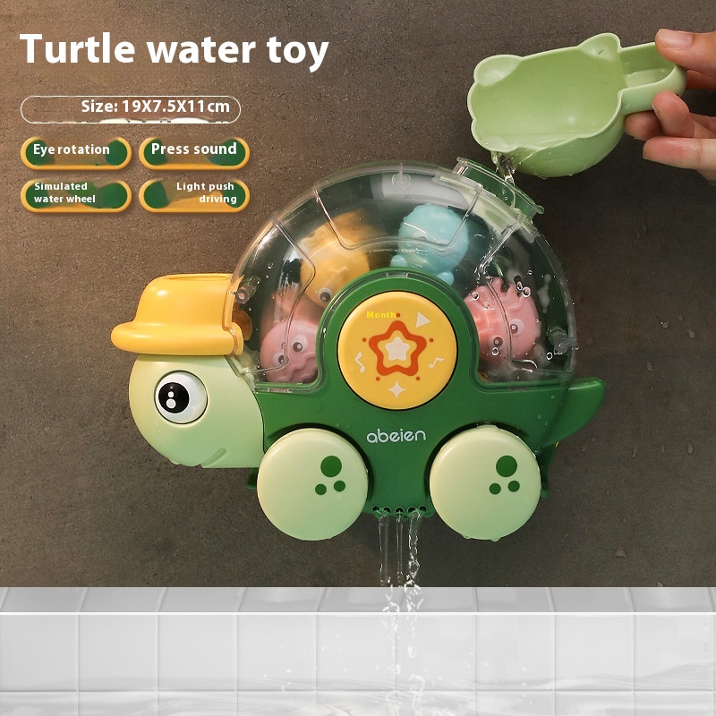 Bathroom Turtle Spinning Imitation Water Car Amphibious Summer Baby Bath Shower Water Toys