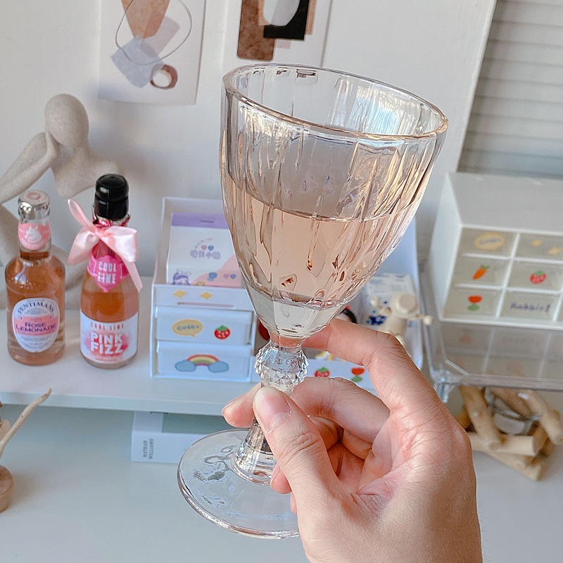 European Style Household Glass Red Wine Glass Set Engraved Champagne Glass Whiskey Goblet Wine Cup