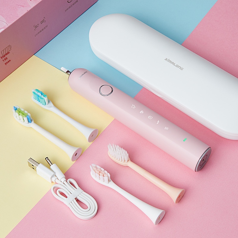 Sonic Adult Smart Electric Toothbrush Rechargeable Household Soft-bristled Waterproof Automatic Toothbrush