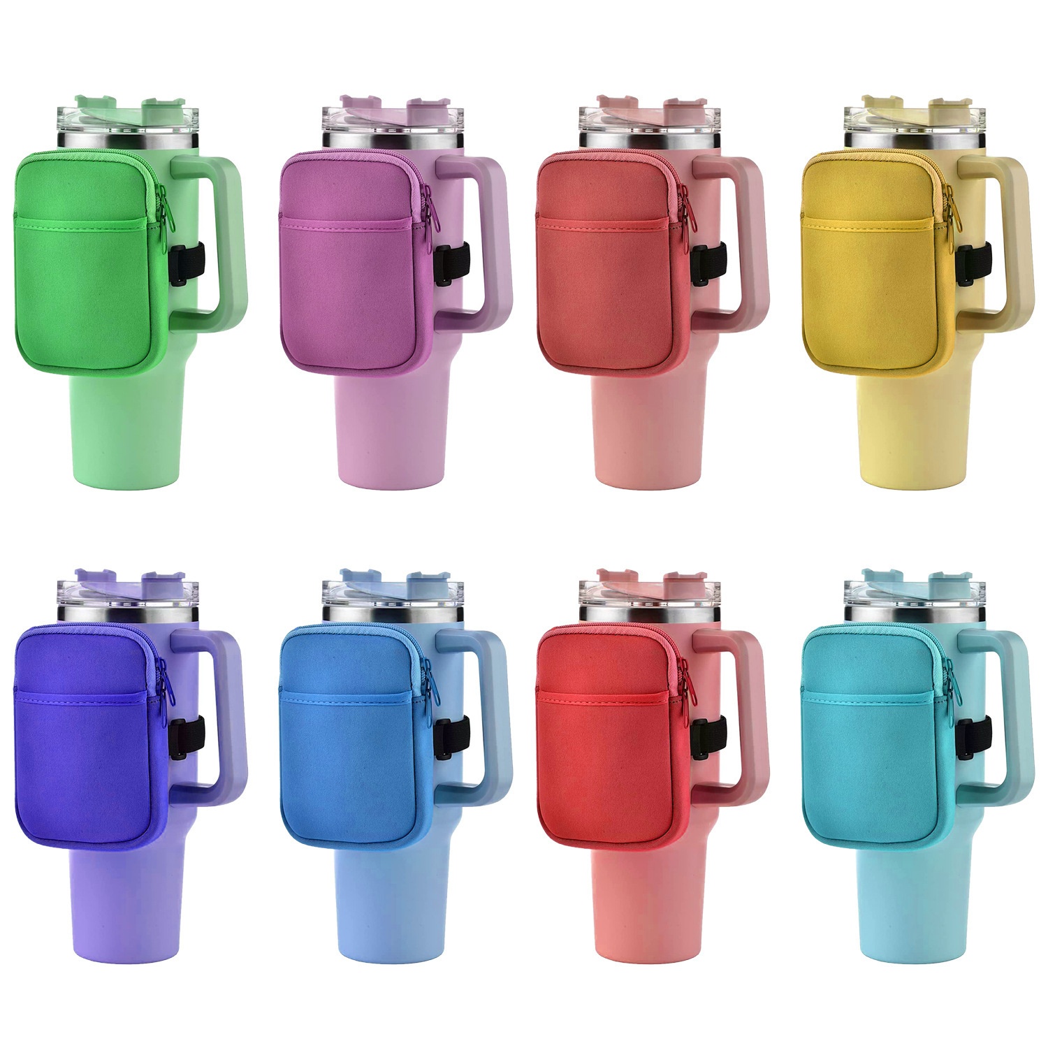 Stanley40oz Neoprene Ice Cup Coin Purse Storage Car Cup Cover Large Capacity Car Cup Cover