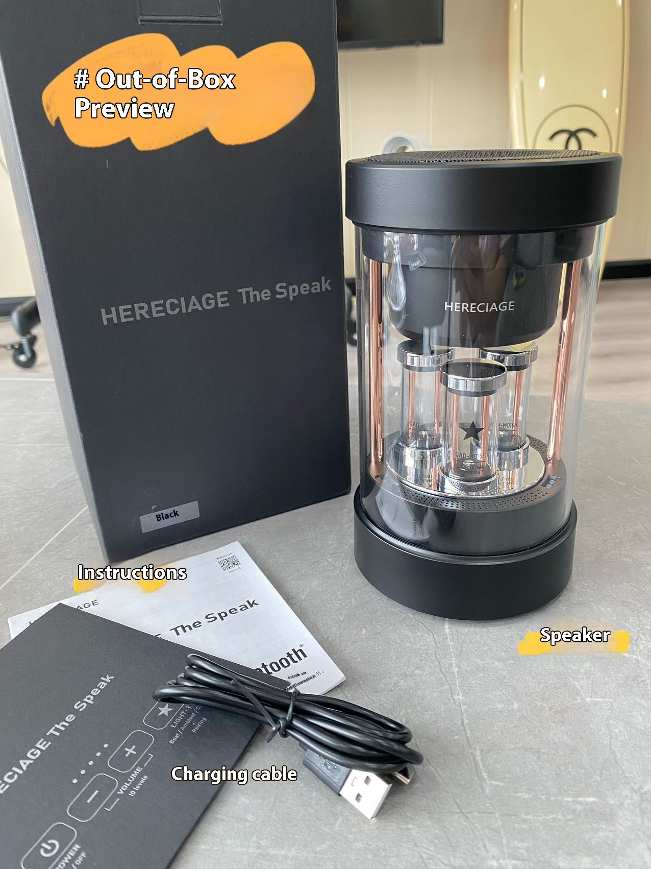 Hereciage High Quality Atmosphere Smart High Quality Wireless Speakers