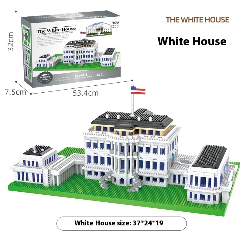 White House Diamond Blocks–Challenging Educational Building Lego Toy For Kids And Adults.