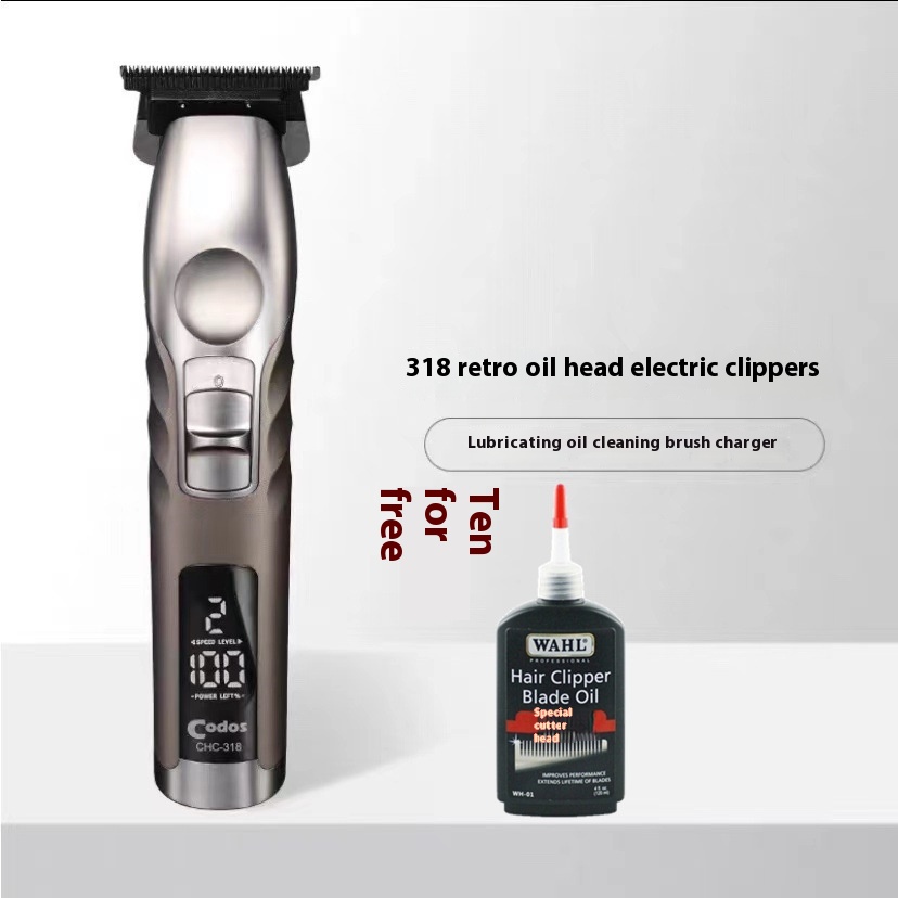 Cortex Oil-head Clipper Hair Clipper Electric Clipper For Shaving Head Special Gradient Professional Hairdresser Shop Hair Salon618