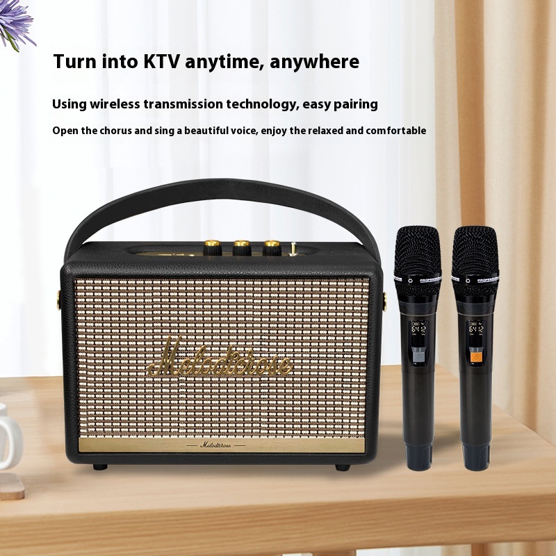 Karaoke Microphone Speaker Universal Karaoke Family Ktv Portable Bluetooth Stereo Integrated Microphone