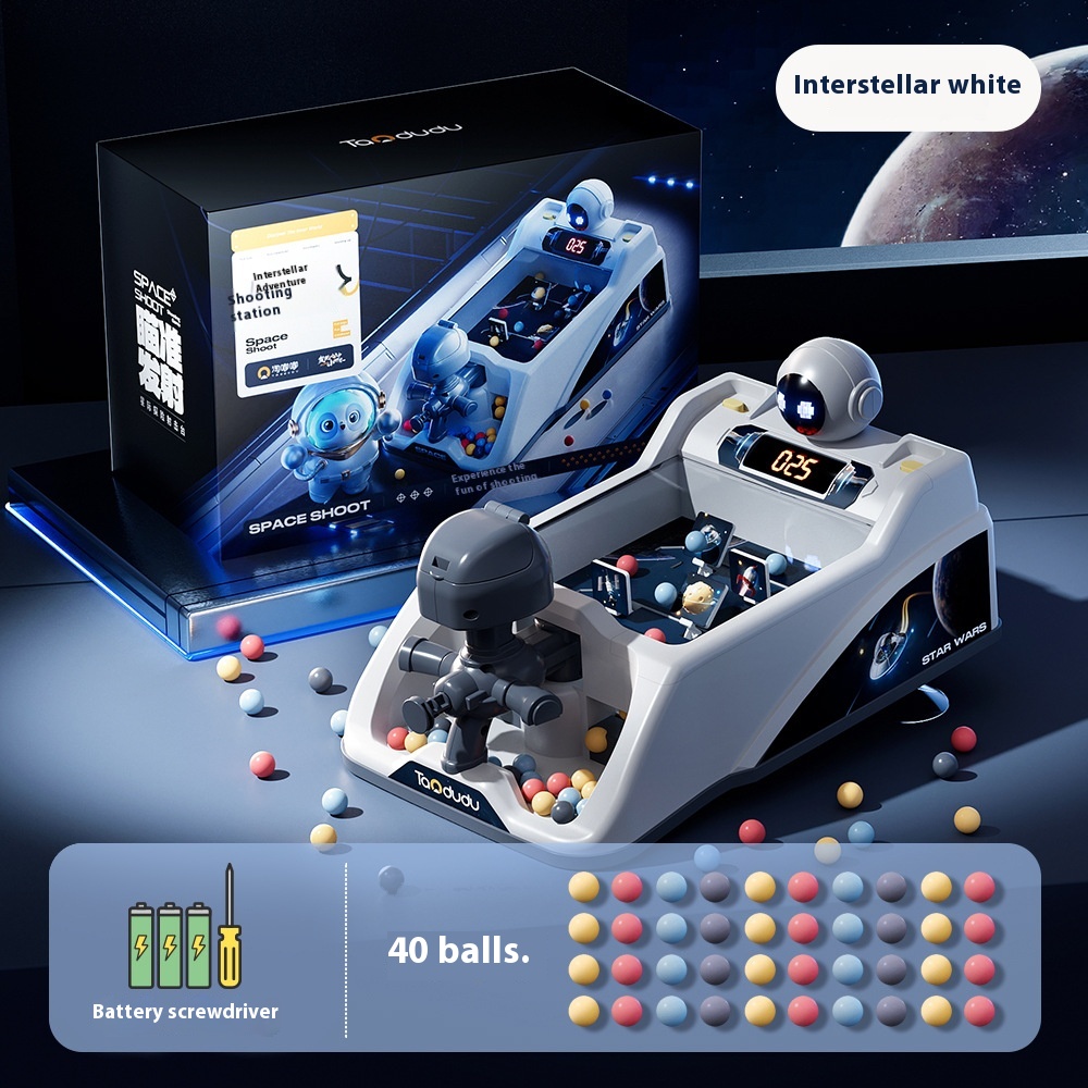 Space Shooting Table Children's Educational Break-through Play Marbles Table Game Concern Training Shooting Game Machine Ejection Toy