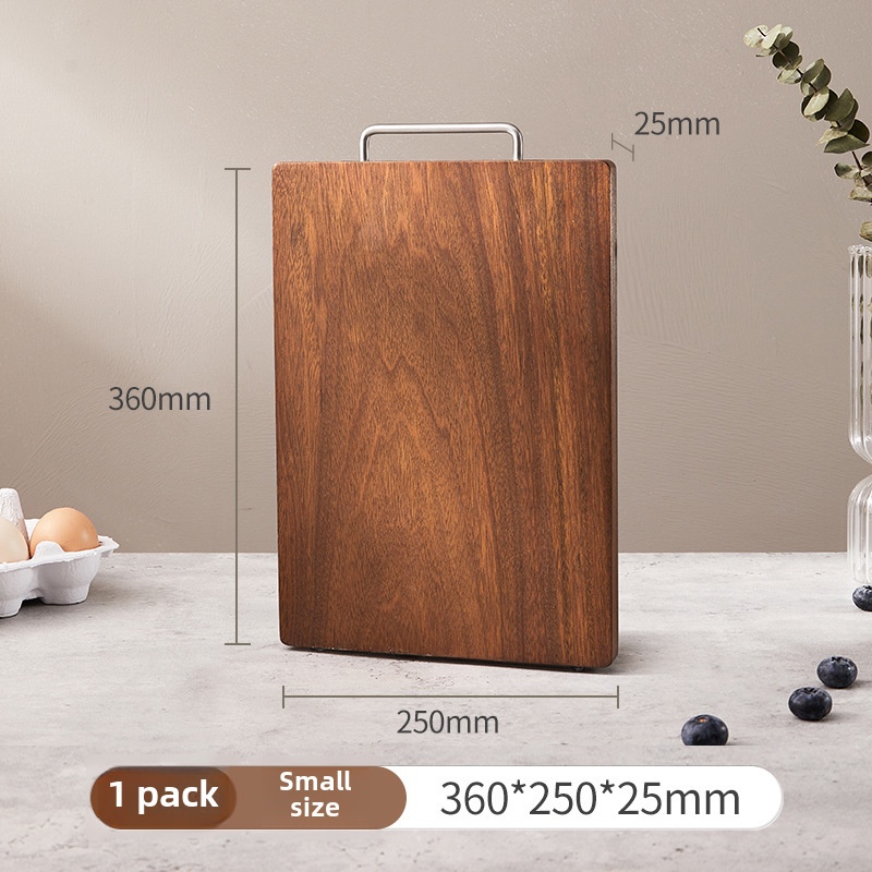 [Hedou C]Kitchen Supplies Ebony Chopping Board Cutting Board Antibacterial And Mildew-proof Chopping Board Double-sided Chopping Board Household Solid Wood