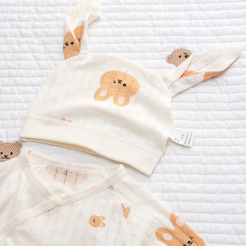 Summer Baby Pure Cotton Clothes Baby Cotton Belly Protection Half Back Clothesborn Monk Clothes Home Clothes