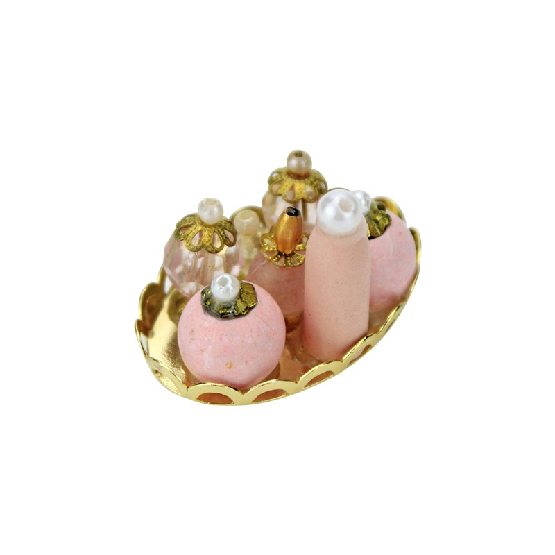 52 DOLLHOUSEMiniature Food Play Scene Model Small Cloth Doll House Accessories Mini Perfume Set L119