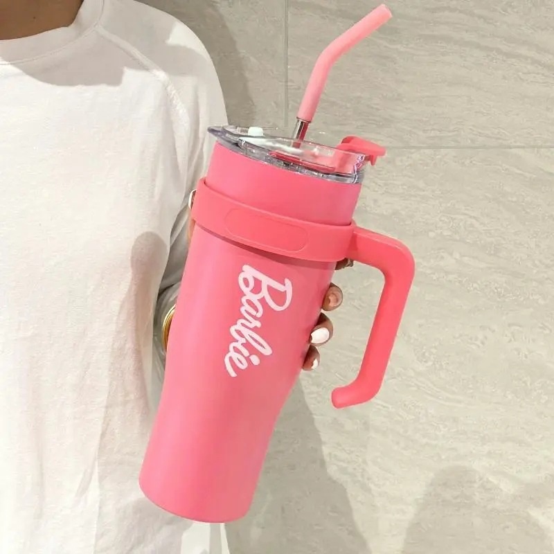 Big Mac Cup Ice Cup Hugging Cup Large Capacity Stainless Steel Thermos Cup Handle Direct