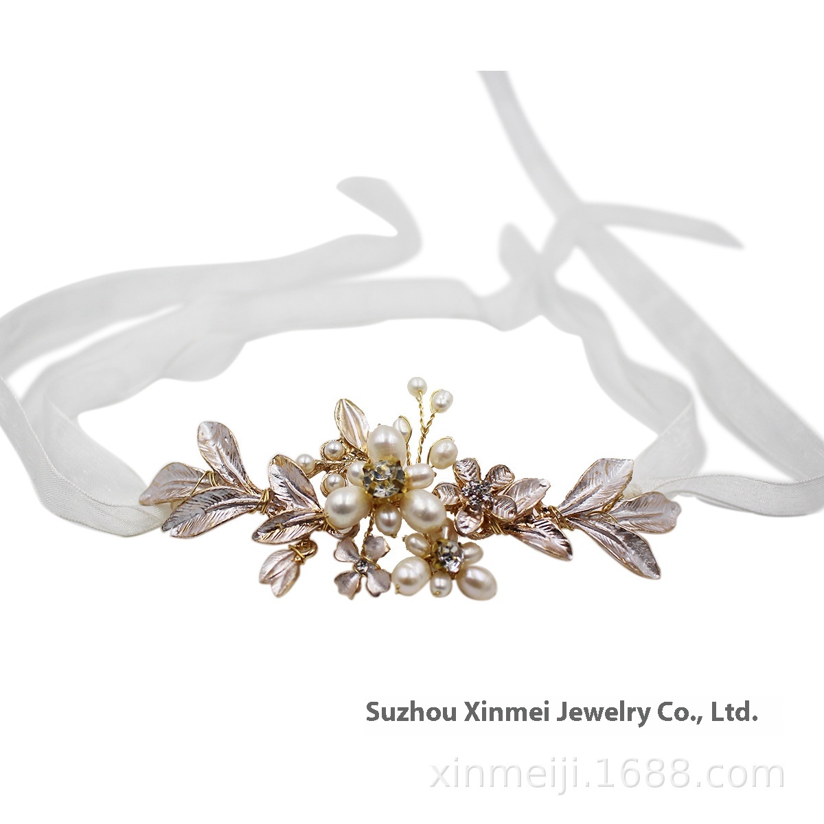 O581 Bridal Jewelry Freshwater Pearl Bridal Wristband European And American Popular Style
