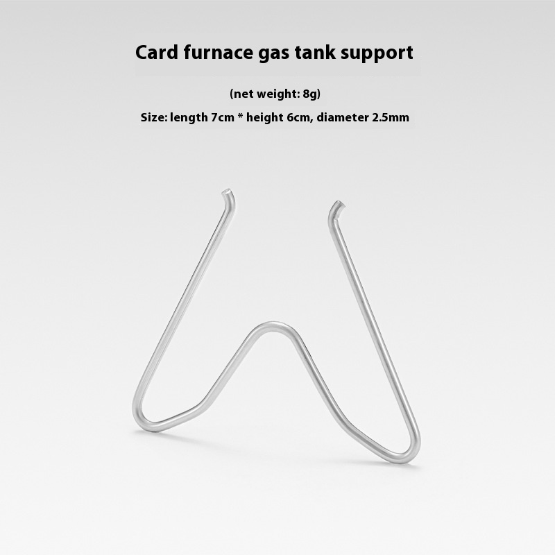 Outdoor Gas Tank Bracket Camping Portable Spring Long Gas Tank Support Frame Anti-leakage Metal Fixed Buckle