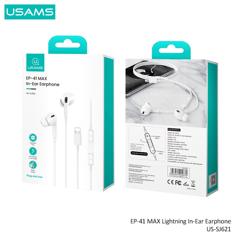 Youshengshi Lighting Wired Earphones Are Suitable For Apple Mobile Phones Without Bluetooth In-ear Sports Earphones