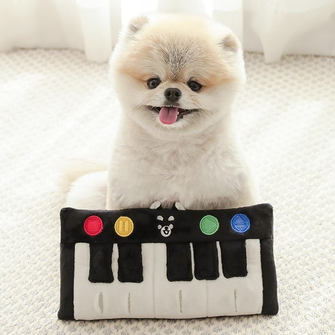 Korean Piano Hidden Food Sound BBBarking Toy Dog Toy Export Pet Ringing Paper Toy