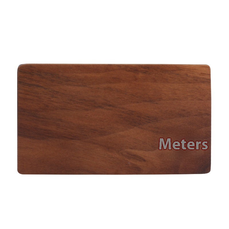 Creative And Fashionable Office Desktop Solid Wood Business Card Box Wooden Business Exhibition Magnetic Business Card Box Can Print
