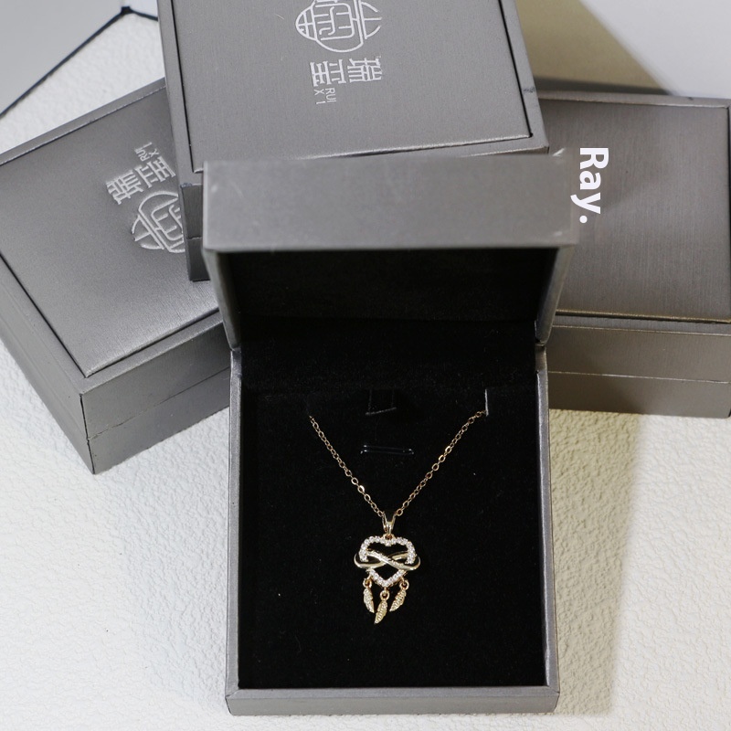 Love Dream Catcher Necklace High-end Design Light Luxury Autumn And Winter Sweater Chain Accessories Female Clavicle Chain