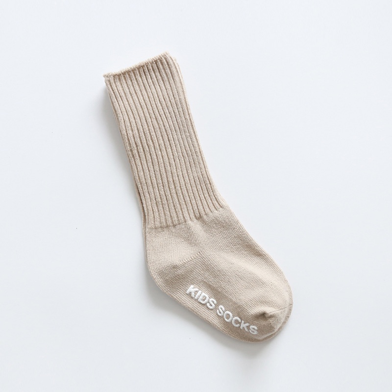 19 Autumn And Winter Non-slip Glue Baby Socks Baby High Tube Boneless Loose Floor Children's Pile Socks