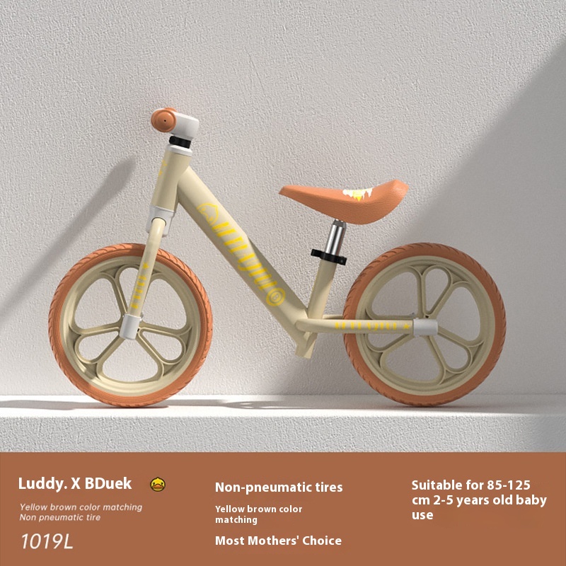 Lede B.duck Little Yellow Duck Balance Car Without Pedals2-6 Years Old Baby Scooter Bicycle Toddler Scooter