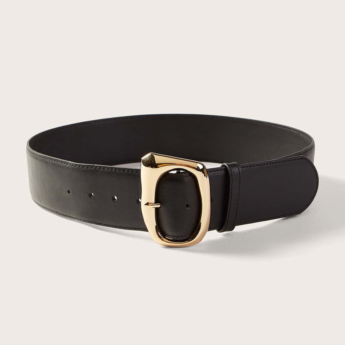 Belt Style Women's Autumn And Winter Wool Coat With Wide Waist Seal Fashionable Wide Belt