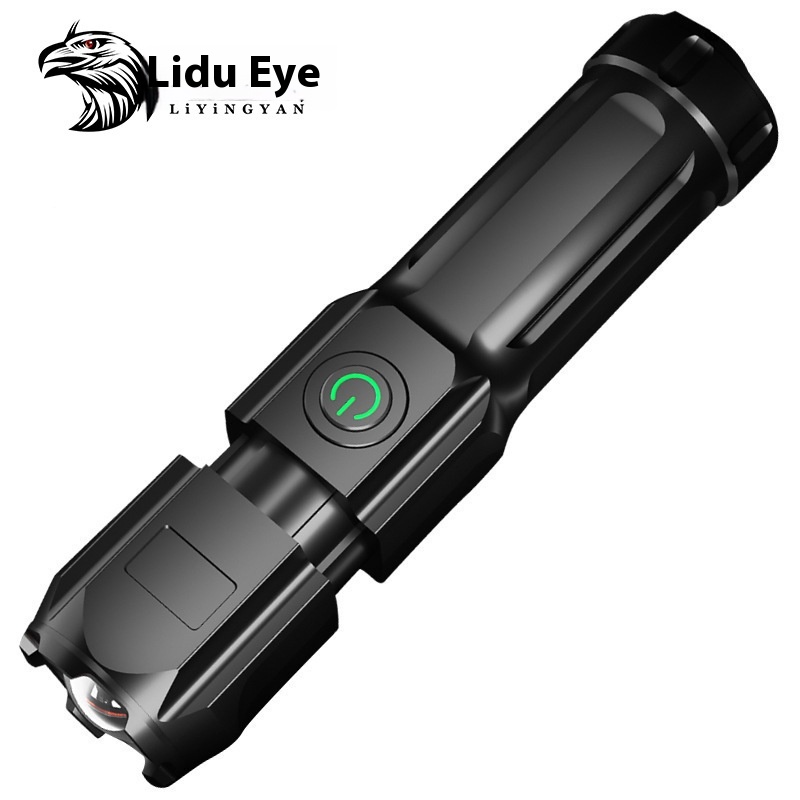 Zoom Special Forces Flashlight Strong Light Rechargeable Home Outdoor Portable Durable Long-range Super Bright LEDFlashlight